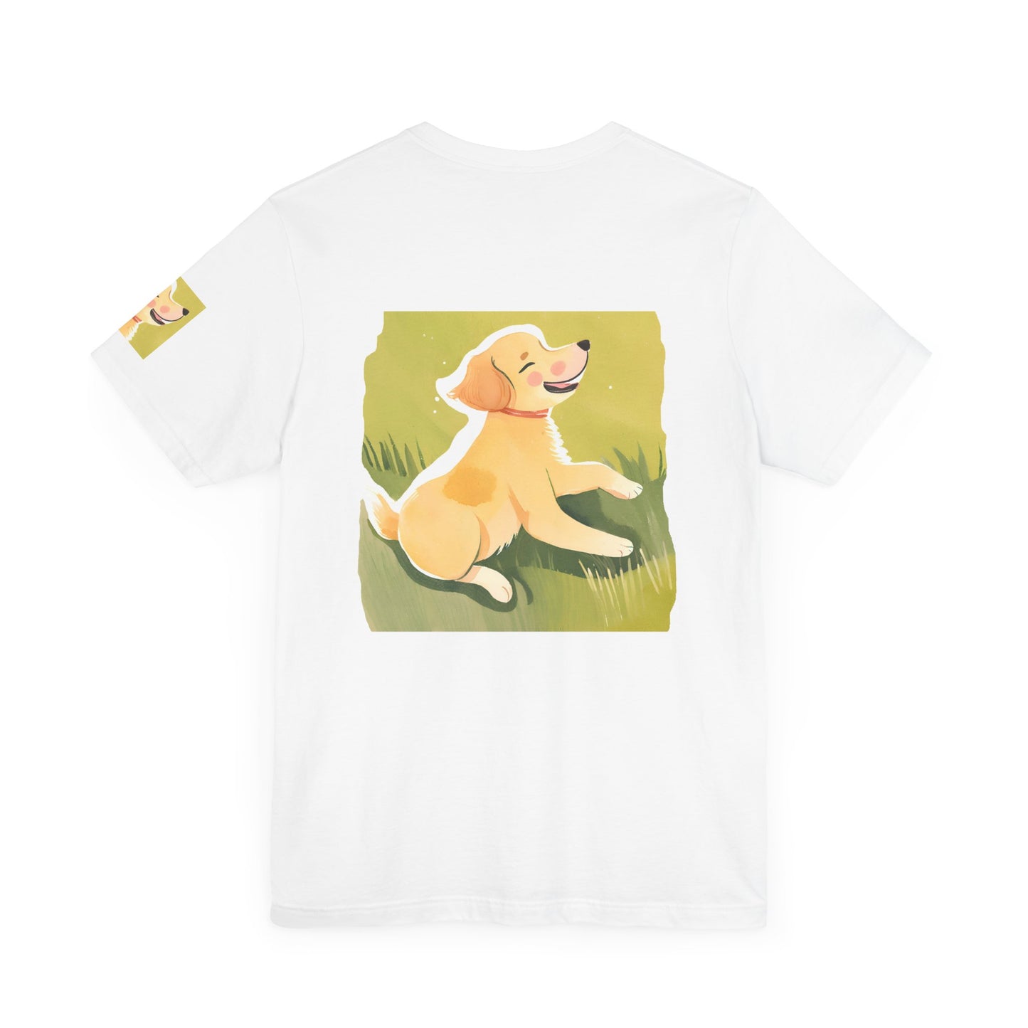 Joyful Golden Retriever Graphic Tee - Perfect for Dog Lovers