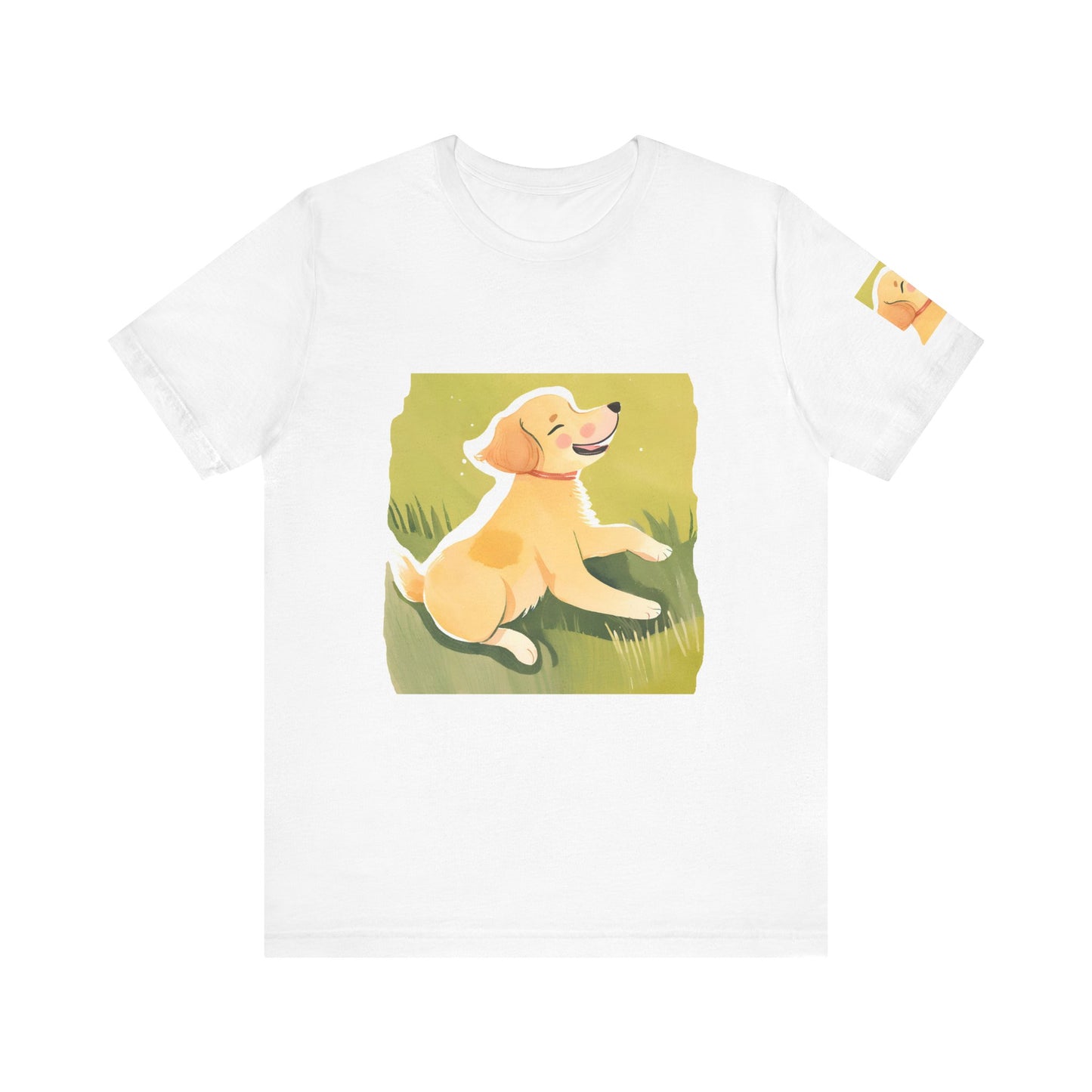 Joyful Golden Retriever Graphic Tee - Perfect for Dog Lovers