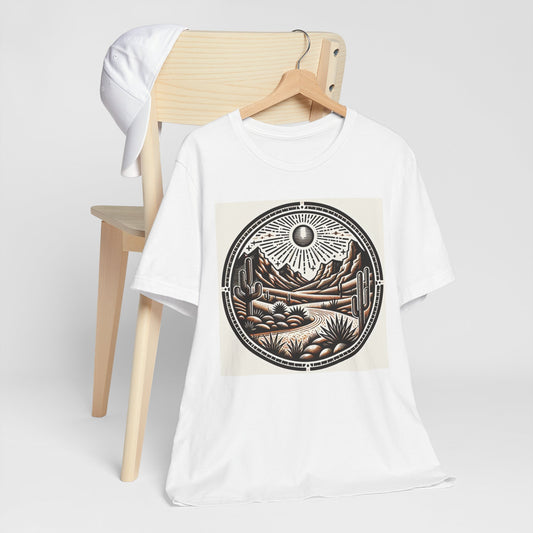 Desert Landscape Graphic Tee - Unisex Short Sleeve T-Shirt for Nature Lovers